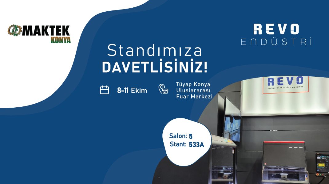 REVO at Konya MAKTEK 2025 with Desktop CNC Milling Solutions