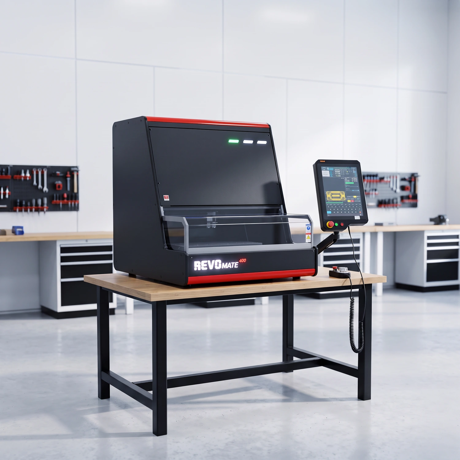 MATE 400 — workshop installation illustration