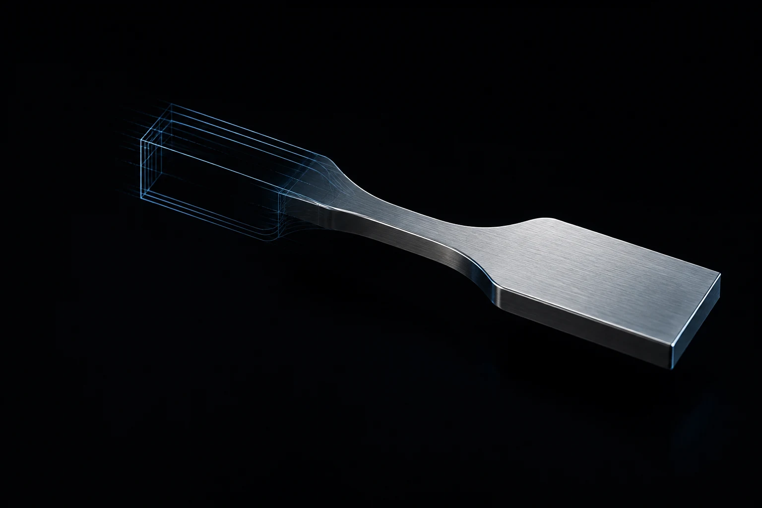 A drawing becoming an aluminium part